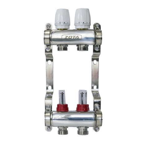 Коллектор нержавеющий с расходомерами ZOTA 2