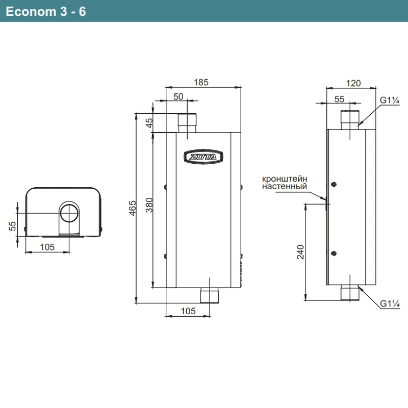 Электрокотел ZOTA Econom SSR 6