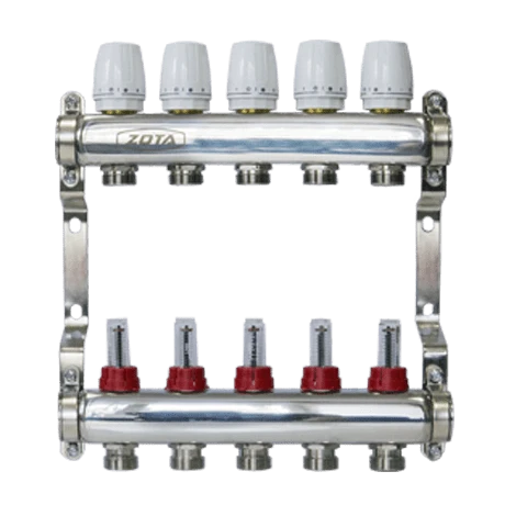Коллектор нержавеющий с расходомерами ZOTA 5