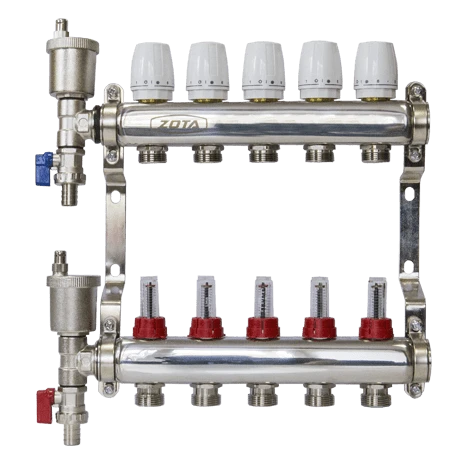 Коллектор нержавеющий с расходомерами ZOTA 5