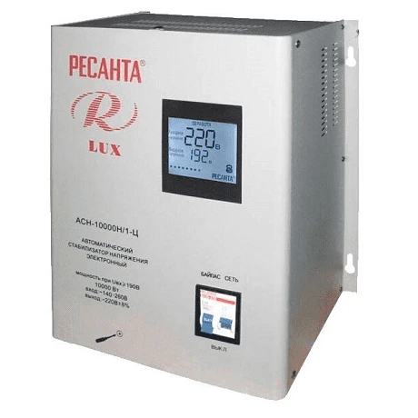 Стабилизатор LUX АСН-10 000 Н/1-Ц Ресанта настенный