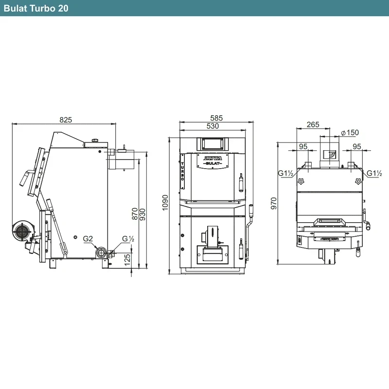 Котел полуавтоматический ZOTA Bulat Turbo 20