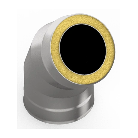 Сэндвич-отвод 45° Ø150/250 AISI439/оц 1,0/0,5мм