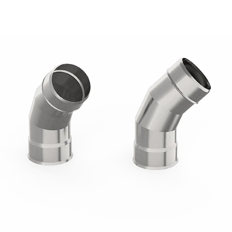 Отвод 45° Ø150 AISI439 1,0мм