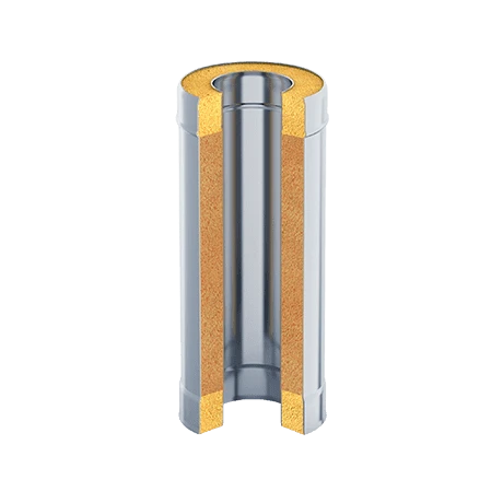 Сэндвич-труба Ø150/250 L=0,5м AISI439/оц 1,0/0,5мм