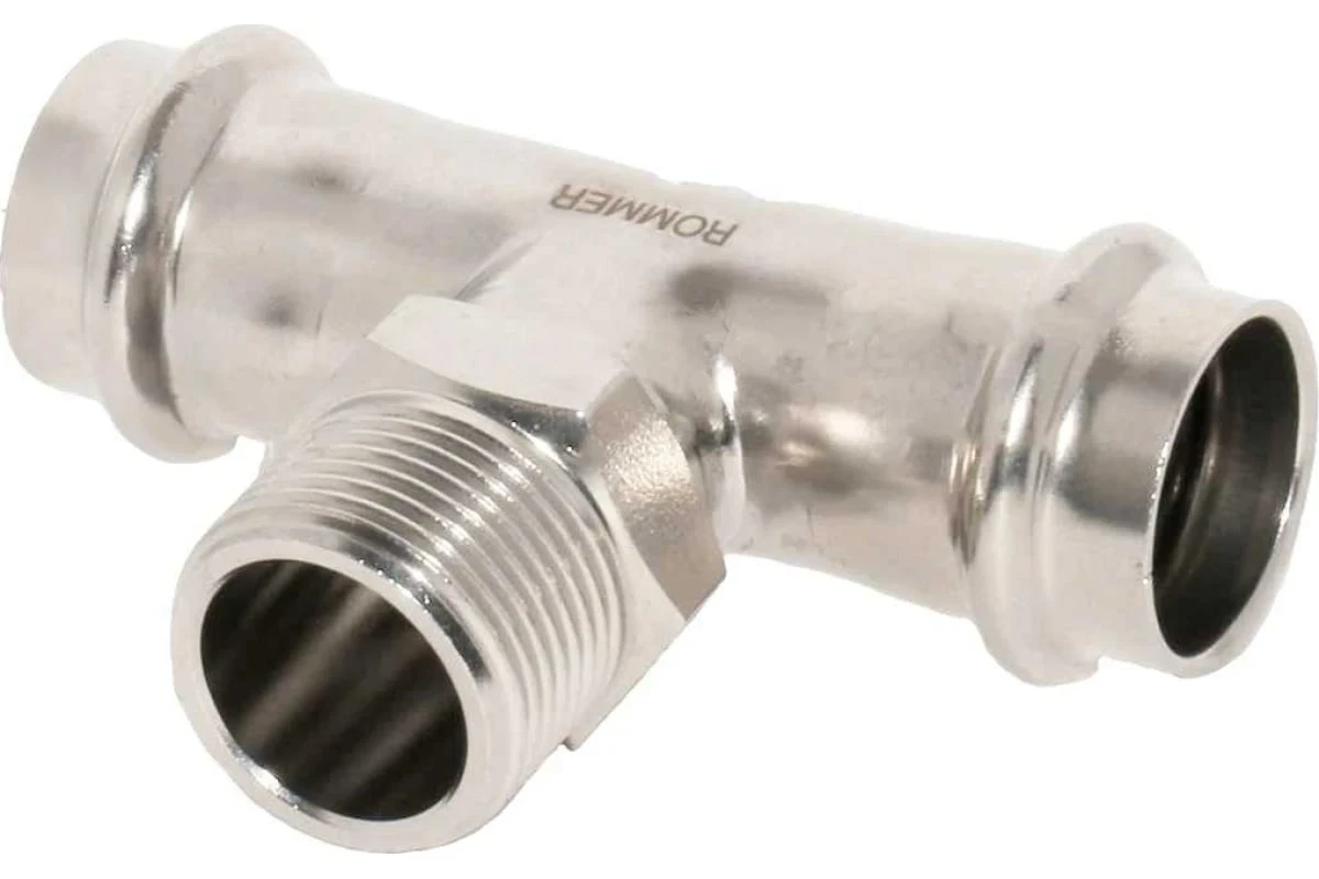 Тройник пресс ВП х НР D 18 х 1/2" ROMMER