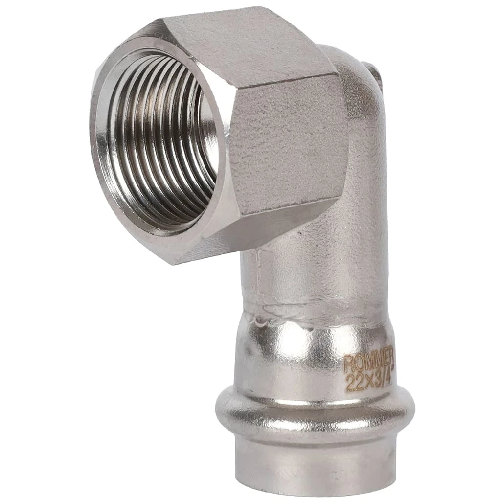 Угольник пресс ВП х ВР D 22 х 3/4" ROMMER