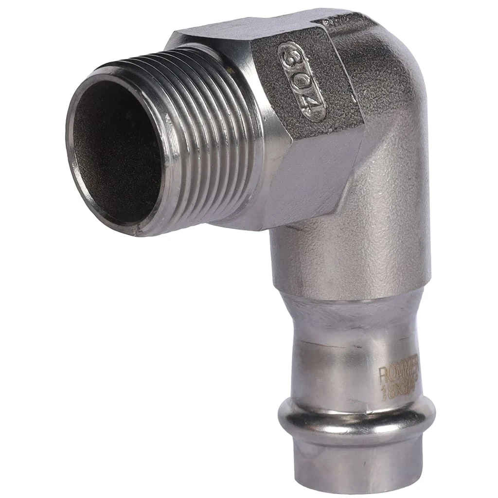 Угольник пресс ВП х НР D 18 х 3/4" ROMMER
