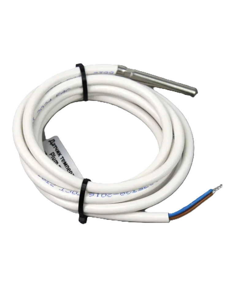 Датчик температуры гильза d7х50, провод 2,0м, аналог Plum СТ4
