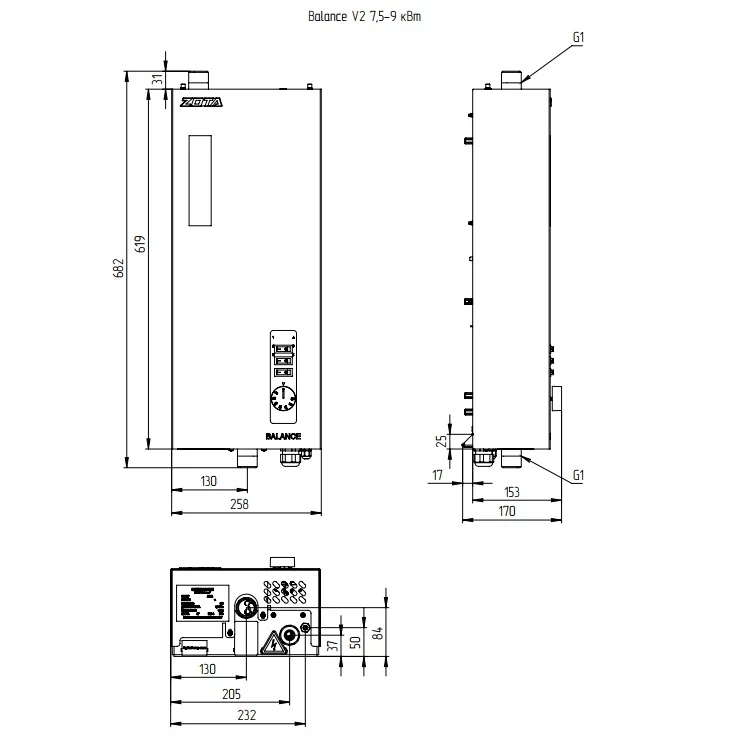 Электрокотел  ZOTA Balance V2 - 7.5