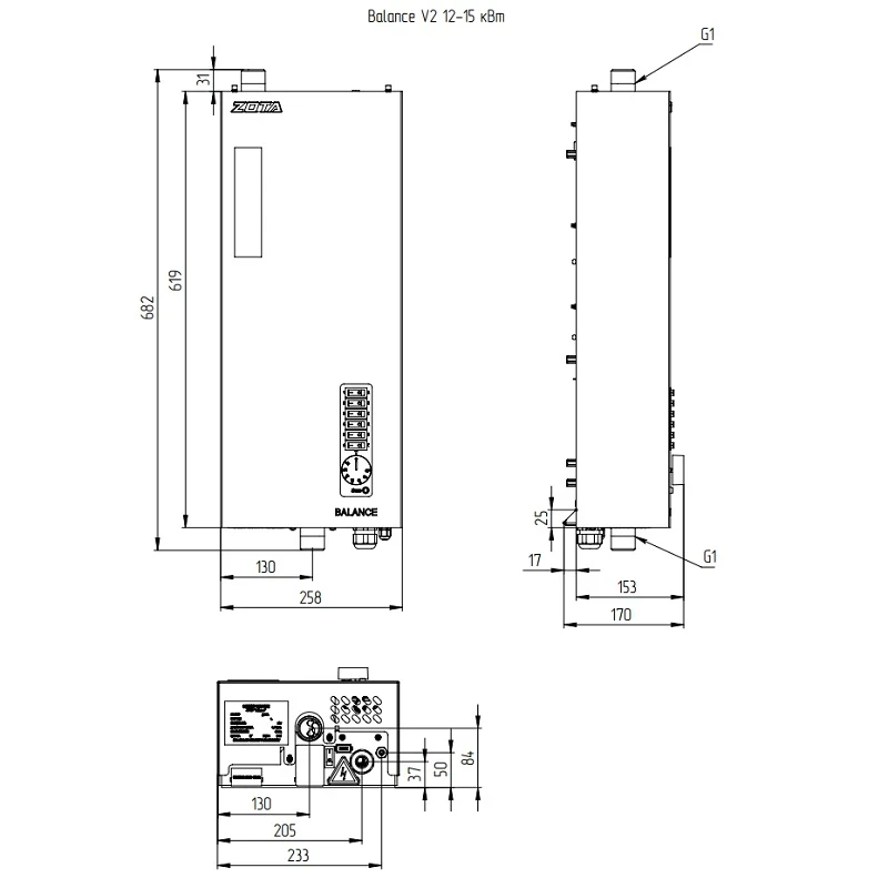 Электрокотел  ZOTA Balance V2 - 15