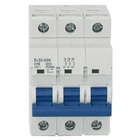 Авт.выключатель Ev30-63N 3P 6kA 10A C  ОЕМ
