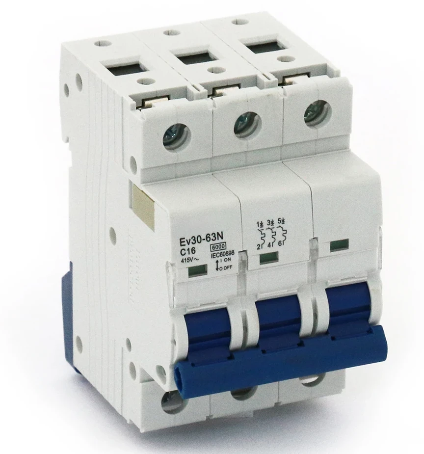Авт.выключатель Ev30-63N 3P 6kA 16A C  ОЕМ