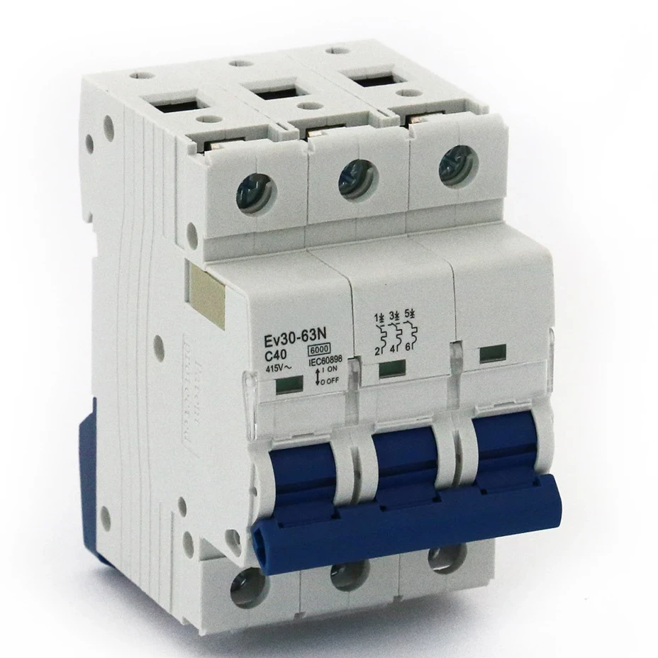 Авт.выключатель Ev30-63N 3P 6kA 40A C  ОЕМ