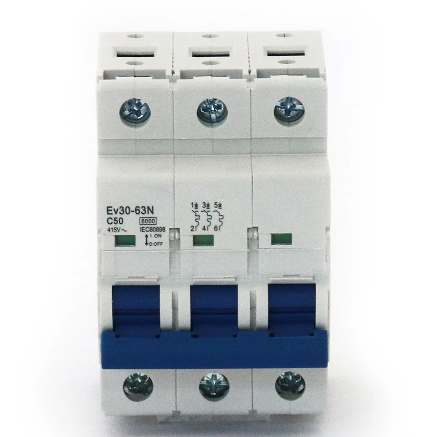 Авт.выключатель Ev30-63N 3P 6kA 50A C  ОЕМ