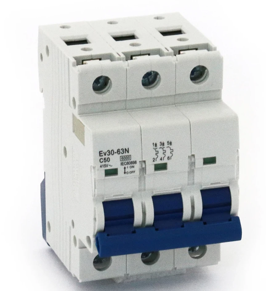 Авт.выключатель Ev30-63N 3P 6kA 50A C  ОЕМ