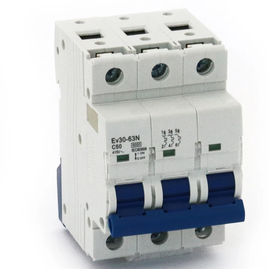 Авт.выключатель Ev30-63N 3P 6kA 50A C  ОЕМ