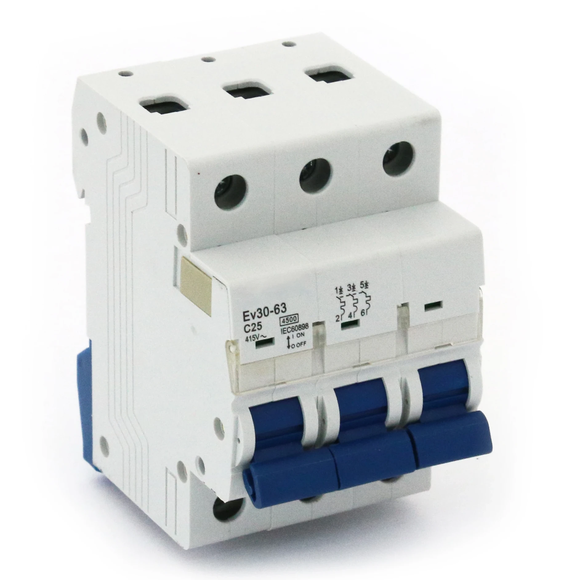 Авт.выключатель Ev30-63 3P 4.5kA 25A C без перемычки ОЕМ
