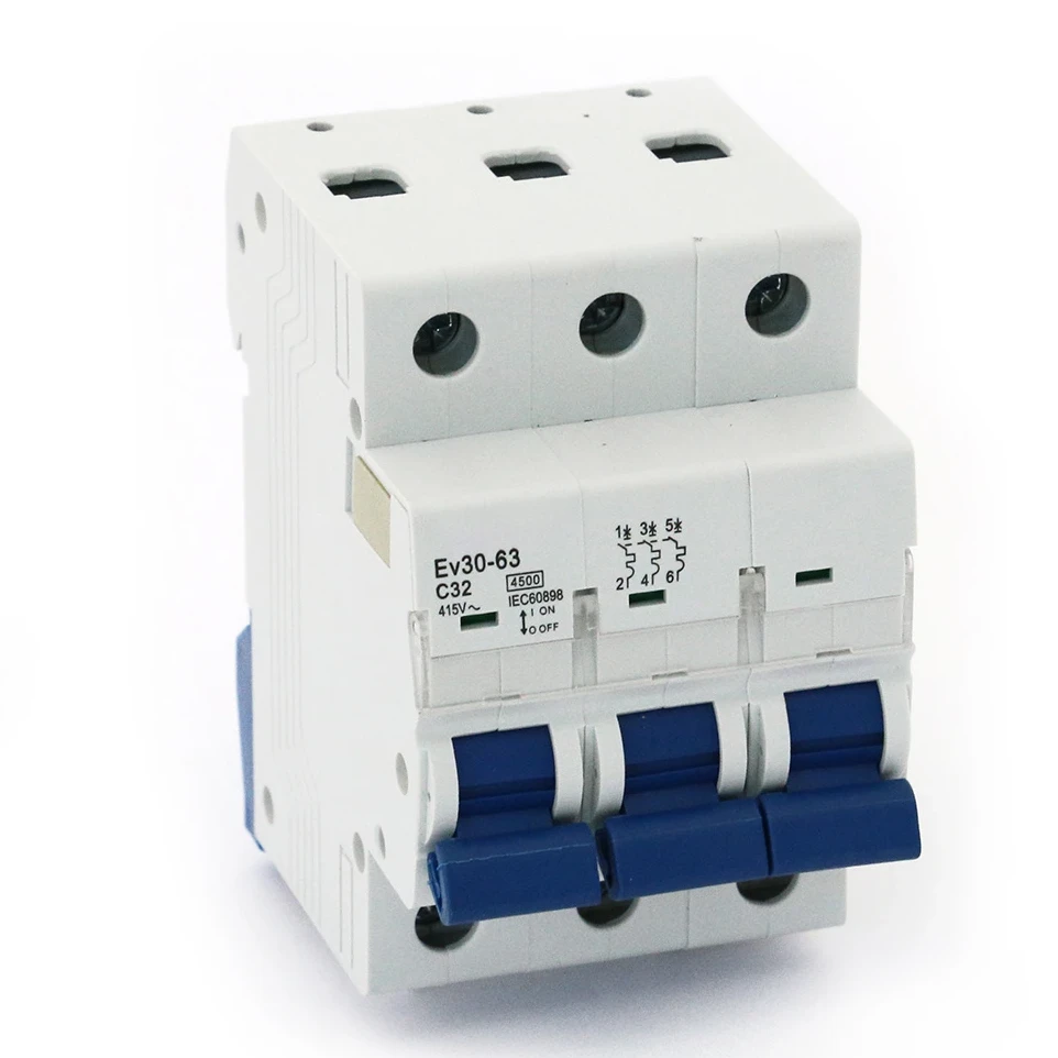 Авт.выключатель Ev30-63 3P 4.5kA 32A C без перемычки ОЕМ