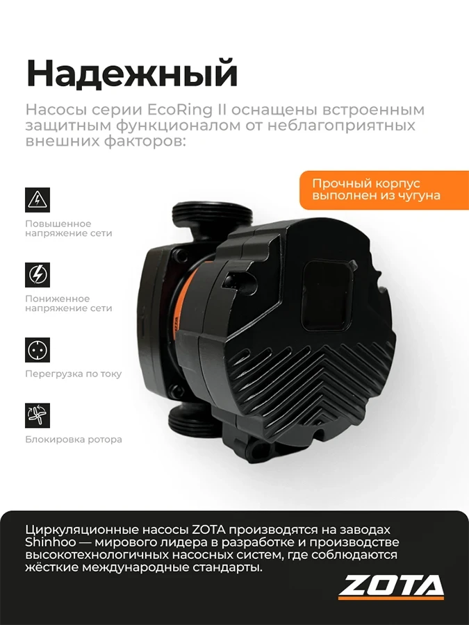 Насос ZOTA EcoRING II 25-60 130
