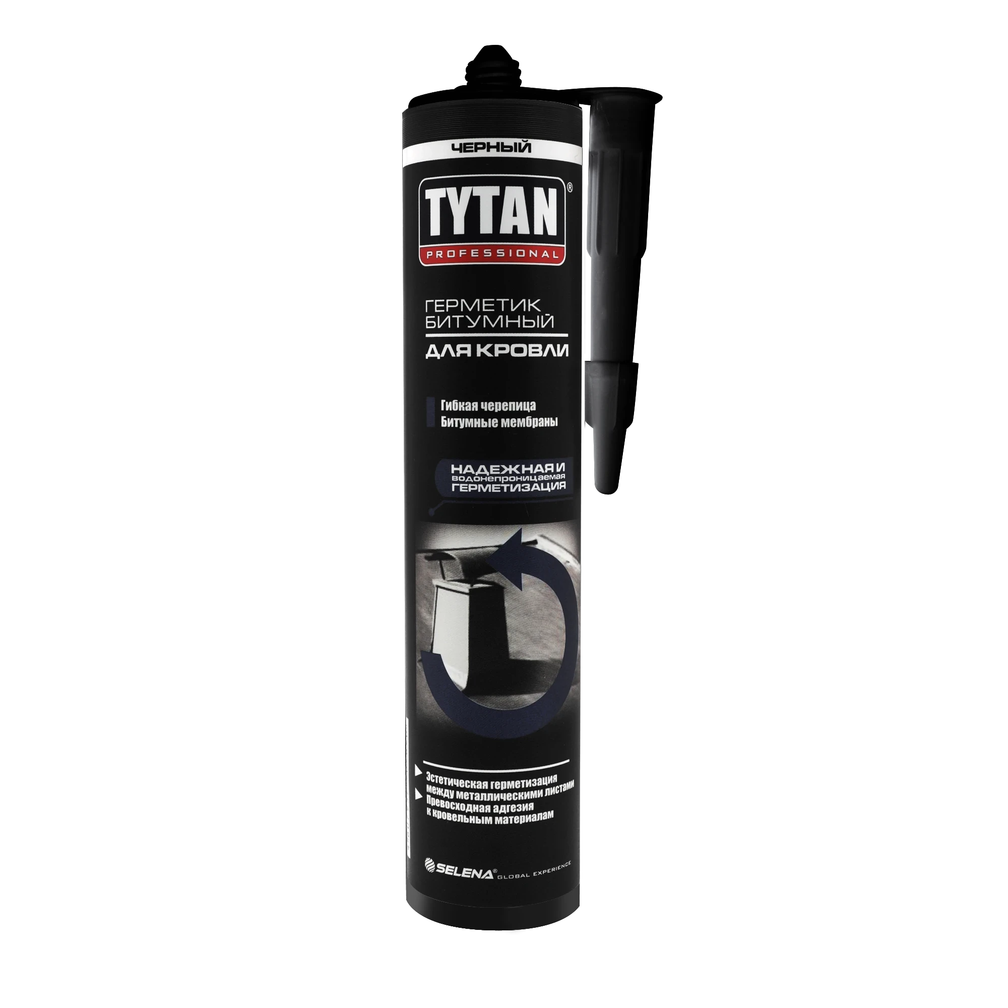 Герметик битумный для кровли черный Tytan Professional 310 мл