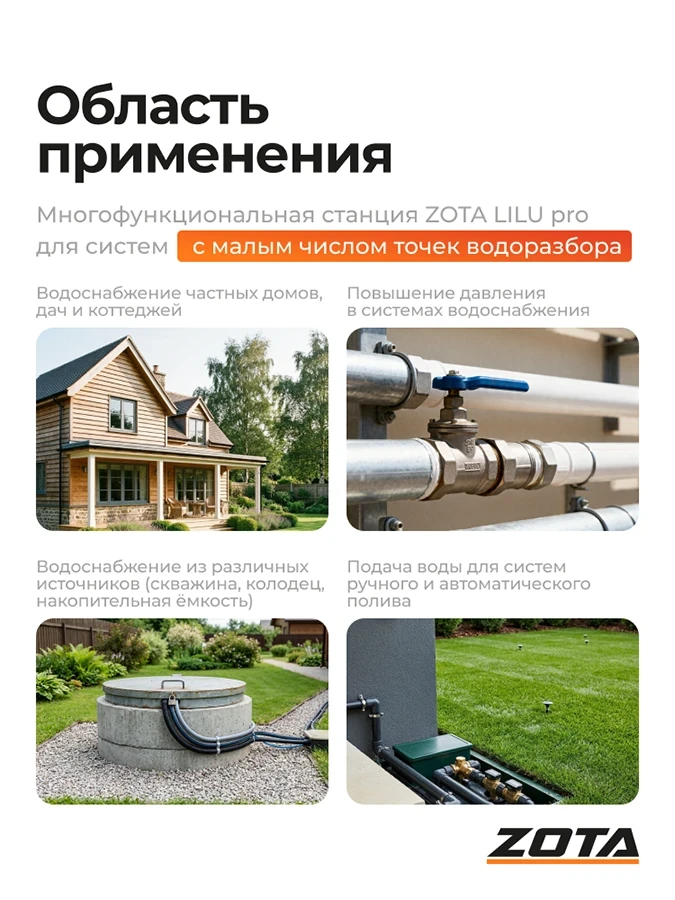 Насосная станция ZOTA LILU pro 600