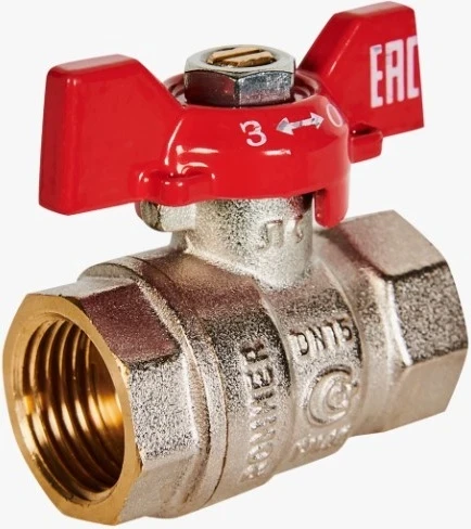 Кран шаровый  D=1/2"(вн.-вн.) "Rommer"