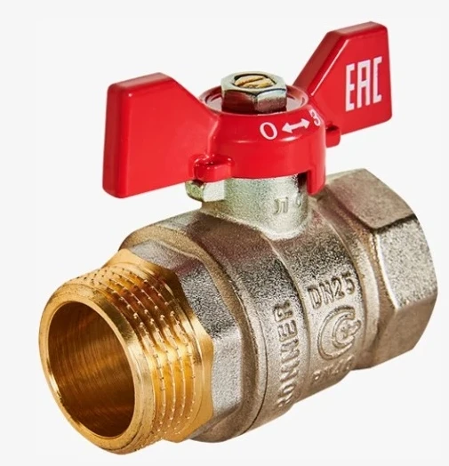 Кран шаровый  D=1/2"(вн.-нар.) "Rommer"