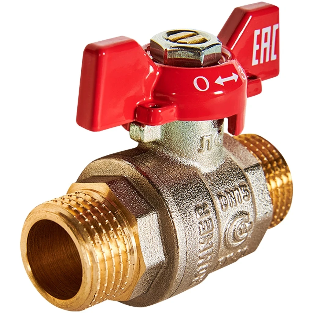 Кран шаровый  D=1/2"(нар.-нар.) "Rommer"
