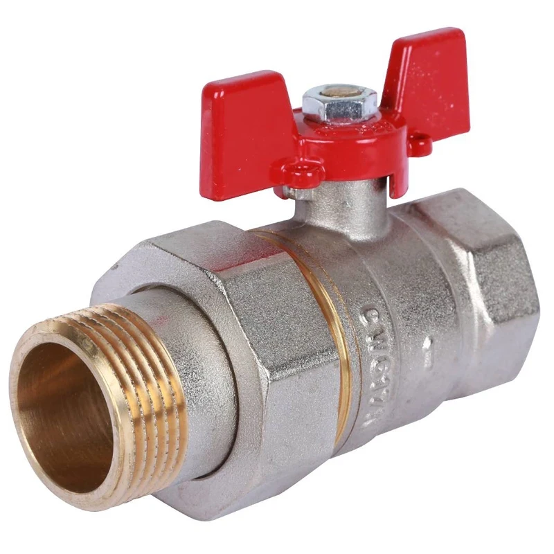 Кран шаровый  D= 1 1/4 со сгоном "Rommer"
