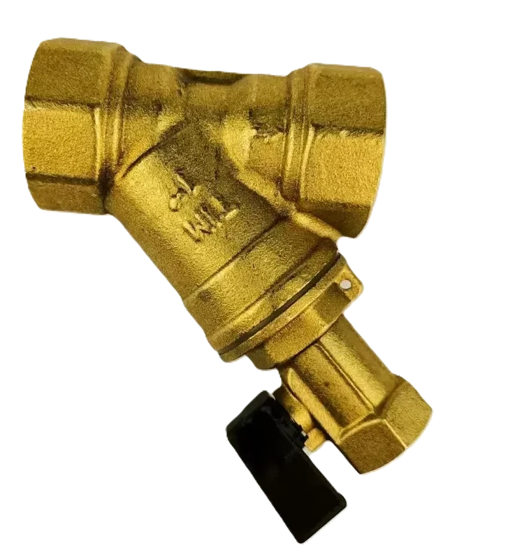 Фильтр косой ВВ с мини краном D=1" TIM