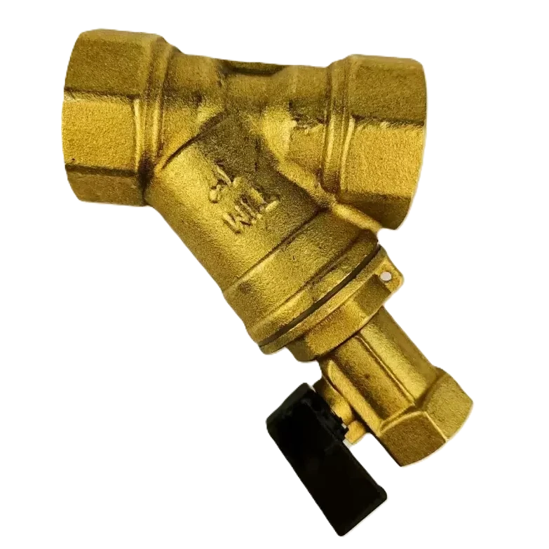 Фильтр косой ВВ с мини краном D=1" TIM