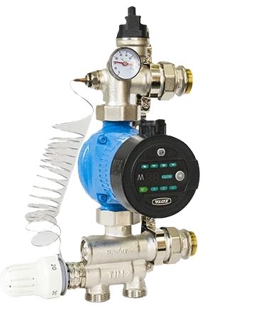 Смесительный узел для теплого пола TIM JH-1036 с насосом ZOTA EcoRING III 25-60 130
