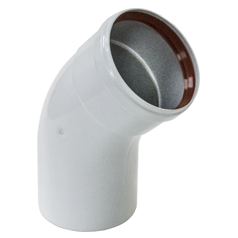 Отвод для раздельной системы дымохода ZOTA 45°, Ø 80