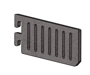 Решетка шуровочная 293х123мм (чугунная)