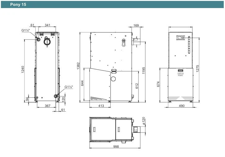 Котел автоматический Zota "Pony" 15 кВт (C-Line PBA)