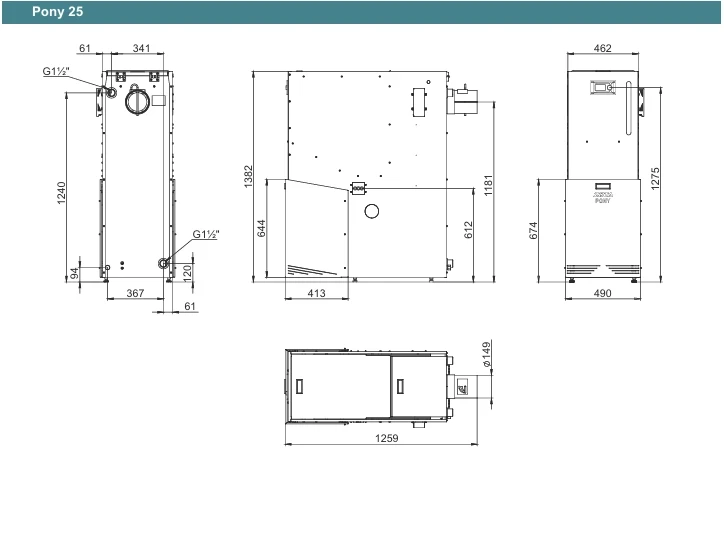 Котел автоматический Zota "Pony" 25 кВт (C-Line PBA)