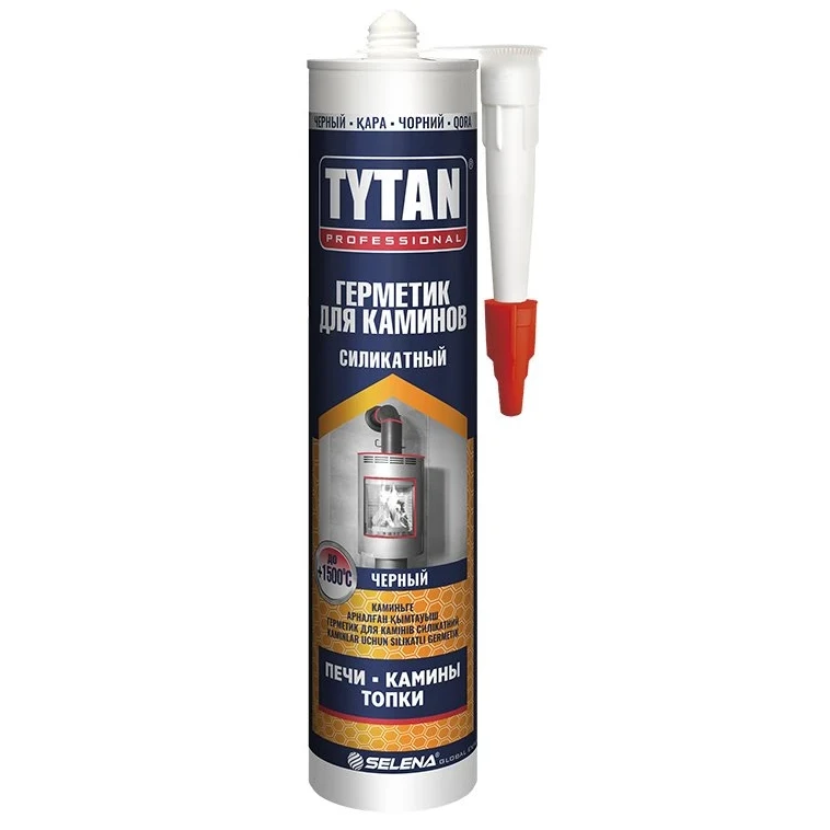 Герметик силикатный для печей и каминов Tytan Professional 1500°С (280 мл)