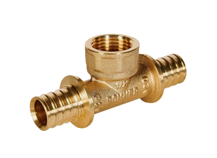 Тройник-переходник аксиальный с внутренней резьбой ROMMER 16х1/2"х16