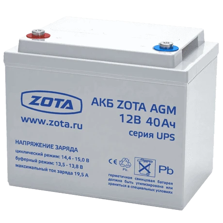 Аккумулятор ZOTA AGM 40-12