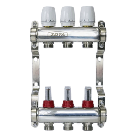 Коллектор нержавеющий с расходомерами ZOTA 3