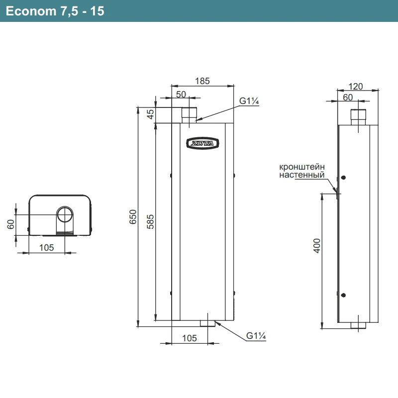 Электрокотел ZOTA Econom SSR 12